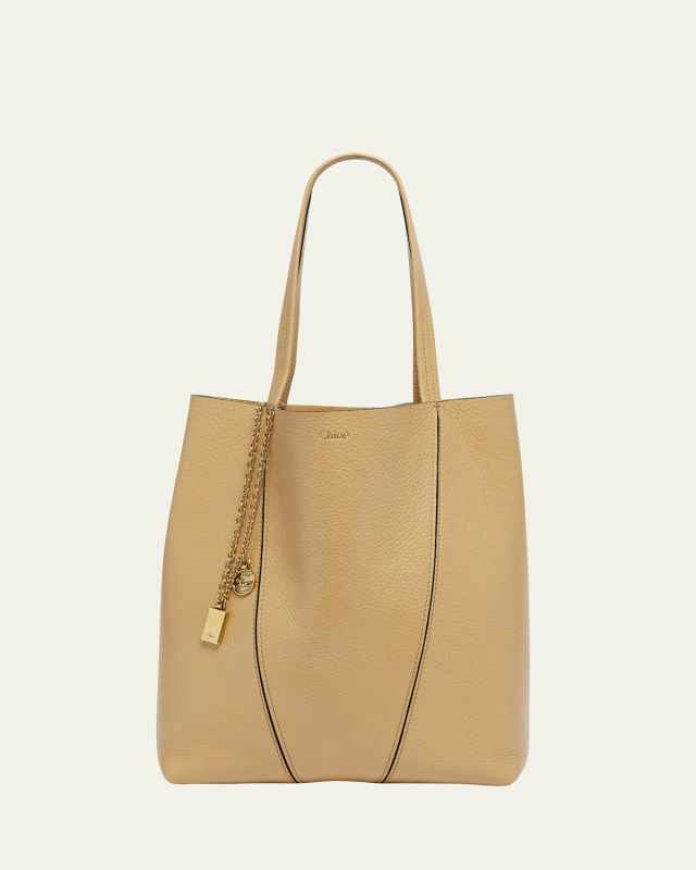 Spin Medium Tote Bag in Leather